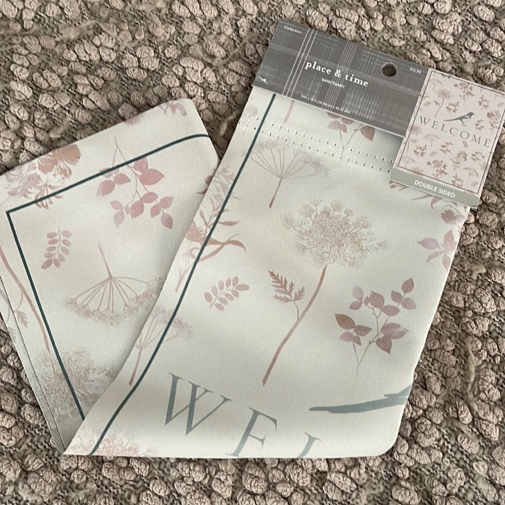 ‎NWT WELCOME FLAG. Garden size. Birds